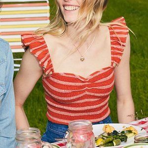 Free People Hyde Smocked Top